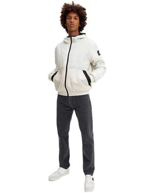 Calvin Klein Windbreaker With Ecru Accents - White