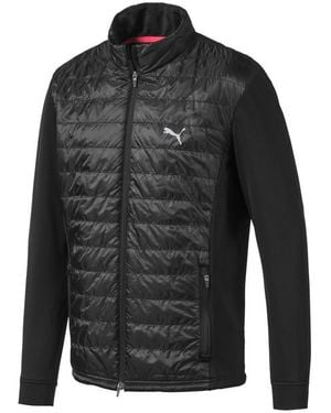 PUMA Quilted Primaloft Zip Up Warmcell Golf Jacket 595122 01 - Black