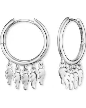 Engelsrufer Ere-Flywing5-Cr Ladies Flying Wings Earrings Sterling - Metallic