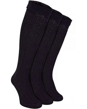 Sock Snob 3 Pack Wool Kilt Socks - Blue