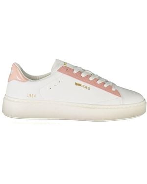 Gas Casual Leather Trainers - White