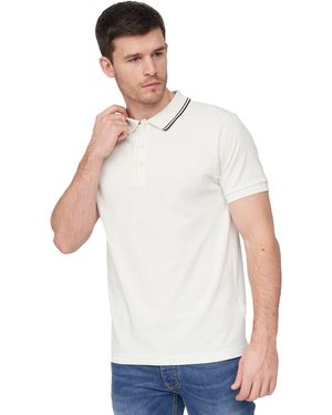 Duck and Cover Samtrase Polo Shirt - White