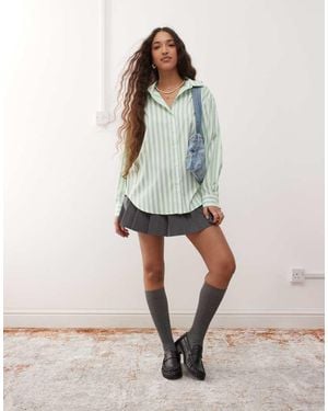 Miss Selfridge Oversized Shirt - Natural