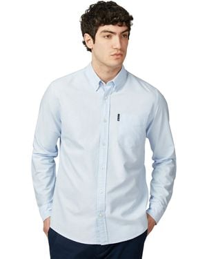 Ben Sherman Signature Oxford Long-Sleeved Shirt (Sky) - Blue