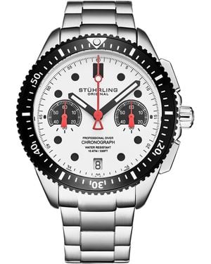 Stuhrling Velocity 4016 Quartz 42Mm Chronograph - Grey