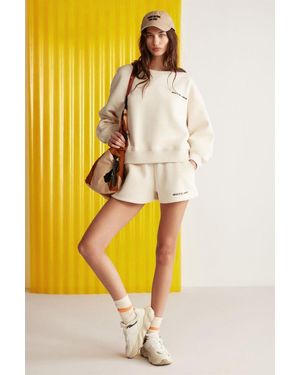Grimelange Oversized Crew Neck Sweatshirt - Yellow