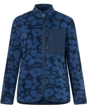 Regatta Ladies Frankie Shadow Flower Full Zip Fleece Jacket - Blue