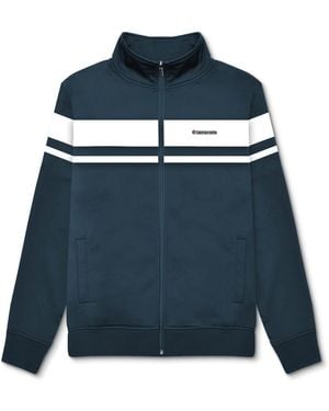 Lambretta Jacket Poly Tricot Track Top Zip Fastening - Blue