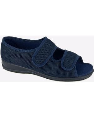 Sleeper Betty Slippers Extra Wide - Blue