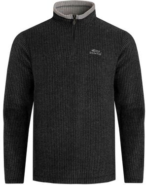 Weird Fish Recycled Polyester Quarter-Zip Fleece Top - Black