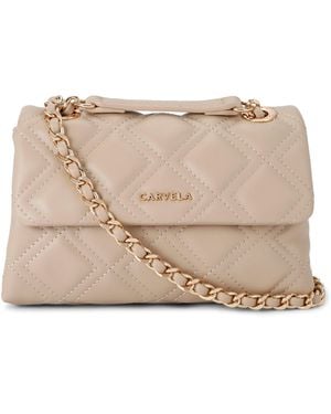 Carvela Kurt Geiger Rosa Chain Shoulder Bag - Natural