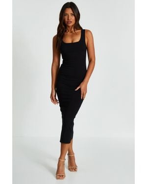 Quiz Strappy Midi Dress - Black