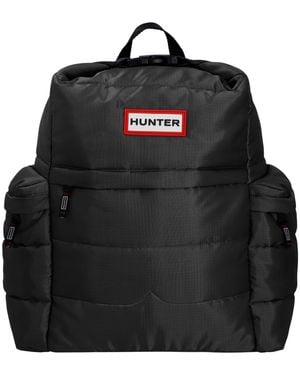 HUNTER Croy Puffer Ripstop Backpack Adults - Black