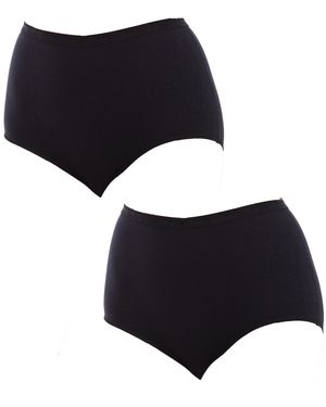 Playtex Pack-2 Organic Bio Maxi Panty - Black