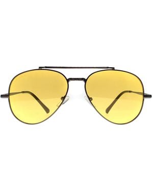 Montana Aviator Shiny Gunmetal Polarized Mp185 - Brown