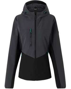 Regatta Professional /Ladies Ada Stretch Soft Shell Jacket (Slate/ - Black