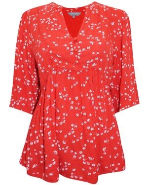 PRINCIPLES Ditsy Floral Blouse - Red