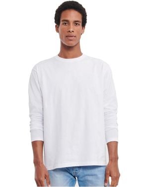 Russell Plain Classic Long-Sleeved T-Shirt - White