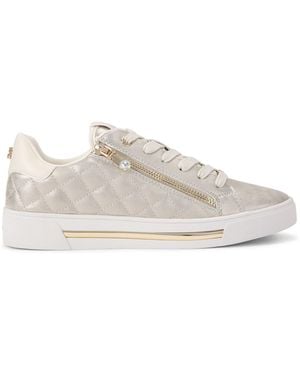 Carvela Kurt Geiger Diamond Zip Trainers - Natural
