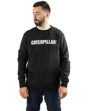 Caterpillar Midweight Crewneck Cotton Sweatshirt - Black
