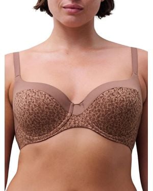 Chantelle Norah Underwired Covering Full Cup Bra - Brown
