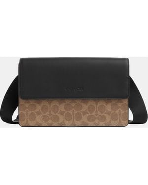 COACH Turner Flap Crossbody Bag - Black