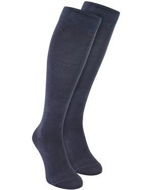 Sock Snob Knee High Bamboo Socks - Blue