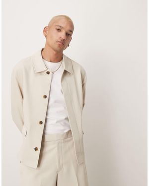 ASOS Smart Co-Ord Harrington Jacket - Natural