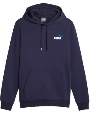 PUMA Ess+ 2 Col Small Logo Hoodie (Marineblauw)