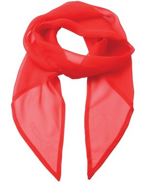 PREMIER Ladies/ Work Chiffon Formal Scarf (Strawberry) - Red