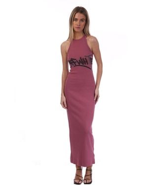 Off-White c/o Virgil Abloh Off Long Dress - Red