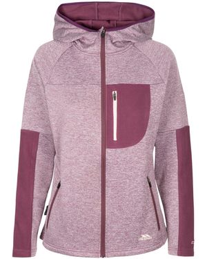 Trespass Ladies Trullo Melange At200 Fleece Jacket (Damson Marl) - Purple
