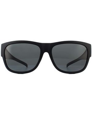 Polaroid Suncovers Square Polarized Sunglasses - Black