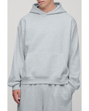 BoohooMAN Basic Oversized Boxy Hoodie - Grey