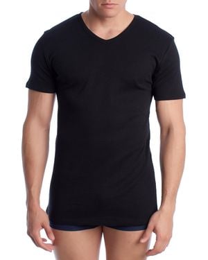 Abanderado Short Sleeve Cotton Thermal T-Shirt A0255 - Black