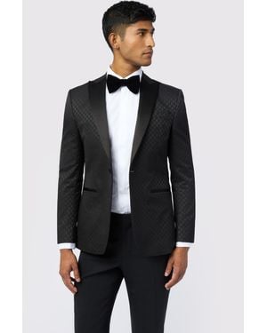 Ted Baker Sabine Slim Fit Diamond Jacquard Jacket - Grey