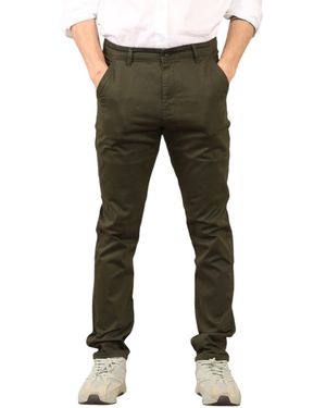 MYT Slim Fit Cotton Chinos - Green