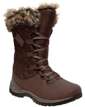 Regatta Great Outdoors /Ladies Newley Faux Fur Trim Thermo Boots - Brown