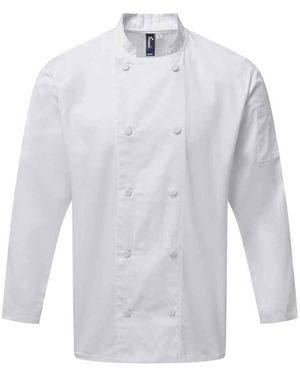 PREMIER Coolchecker Long-Sleeved Chef Jacket - White