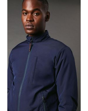 MAINE Short Wadded Blouson Jacket - Blue