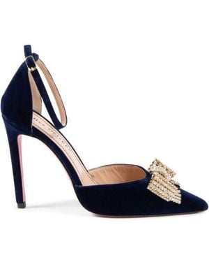 Dee Ocleppo Velvet Bow Pump Leather (Archived) - White