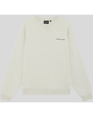 Lyle & Scott Heavyweight Script Sweatshirt - White