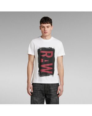 G-Star G-Star Raw Painted Raw Graphic T-Shirt - White