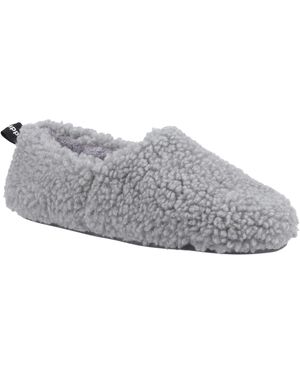 Hush Puppies Emily Faux Fur Slippers - Grey