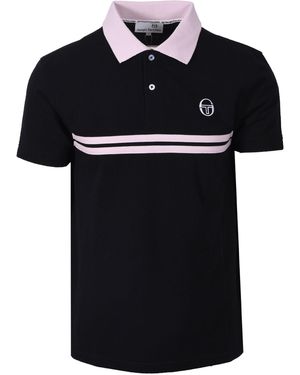 Sergio Tacchini Supermac Polo/Light Lilac Cotton - Black