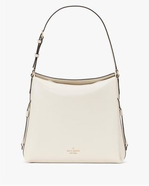 Kate Spade Dumpling Pebbled Leather Large Shoulder Bag - Natural