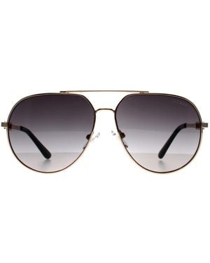 Guess Aviator Gradient Gf6195 Metal - Metallic