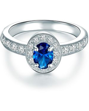 Tresor 1934 Trilani Sterling Ring - Blue