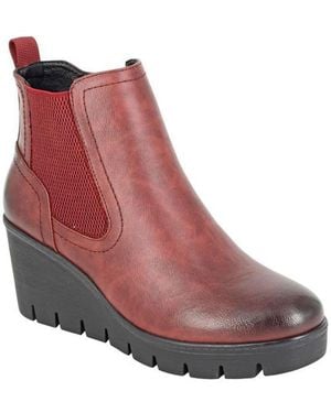 Cipriata Annina Wedge Ankle Boots - Black