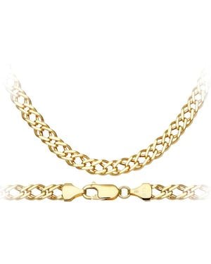 DIAMANT L'ÉTERNEL 9 Kt Geelgouden Dubbele Armband Van 3,5 G Met Een Lengte Van 18,5 Cm En Een Breedte Van 6 Mm - Metallic
